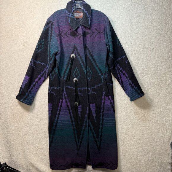 Vintage Woolrich Jacket Women’s Small Southwest Aztec Navajo Wool Blanket USA